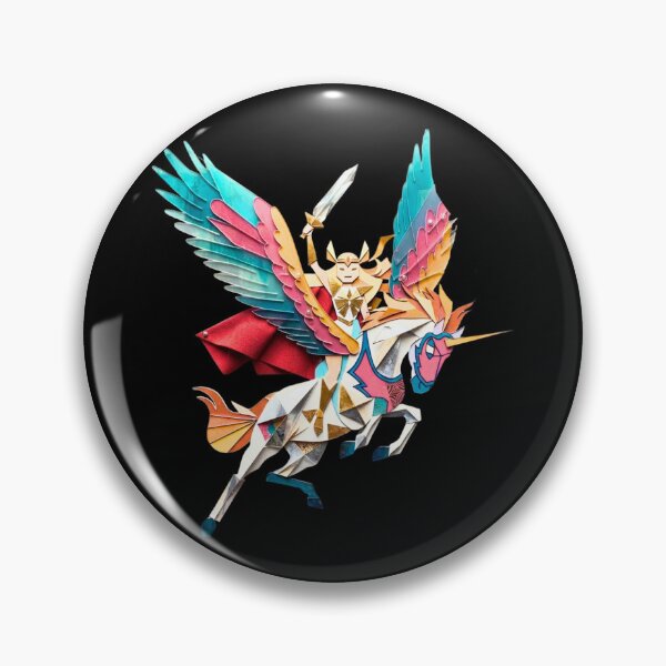 Item preview, Geometric Fantasy Warrior on Winged Unicorn designed and sold by RahniNM.