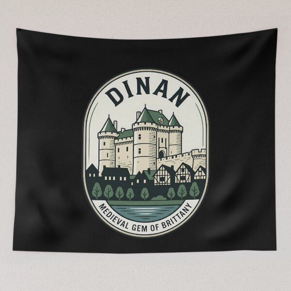 Item preview, Dinan France Medieval Gem Vintage Travel Emblem designed and sold by k3rstman1.