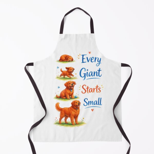 Item preview, Every Giant Starts Small Cute Puppy Growth Illustration | Inspirational Dog designed and sold by Obinne.