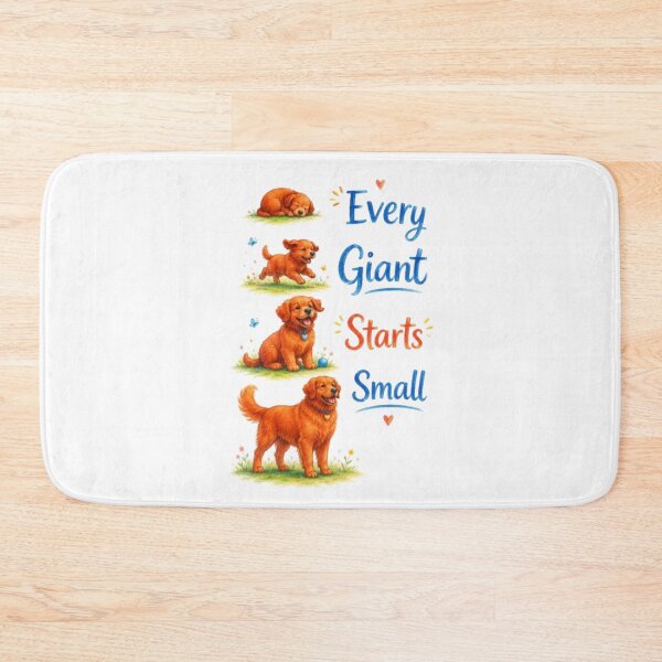 Item preview, Every Giant Starts Small Cute Puppy Growth Illustration | Inspirational Dog designed and sold by Obinne.