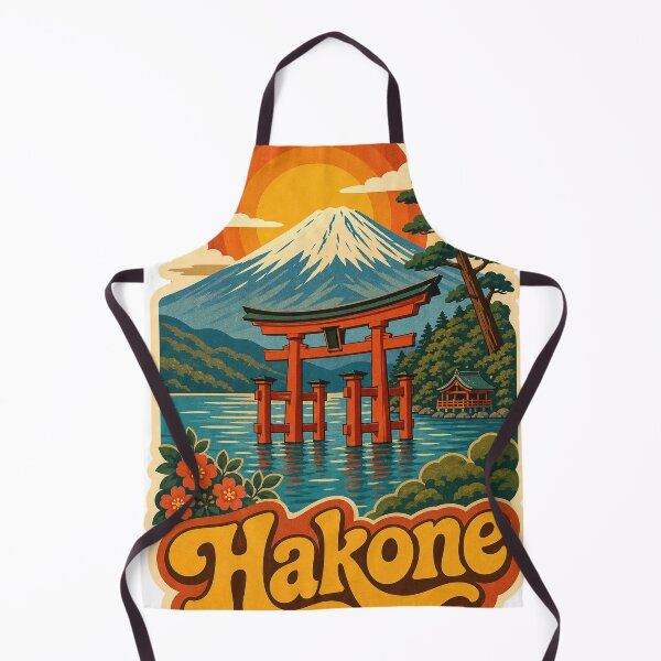 Item preview, Hakone Japan Travel Souvenir - Retro Illustration designed and sold by VisualArtsOasis.