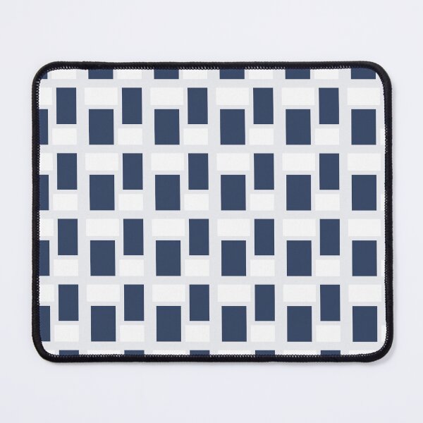 Item preview, Retro classic vibe dark blue and white geometric blocks designed and sold by Hinkson Cox.