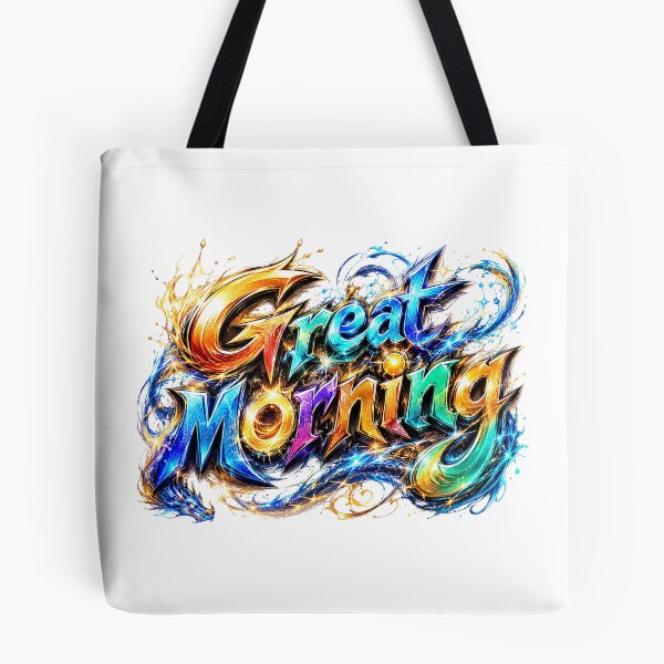 Item preview, Dragonflare Glitterrise: Great Morning in Manga Graffiti Energy designed and sold by BlissBlvdShop.