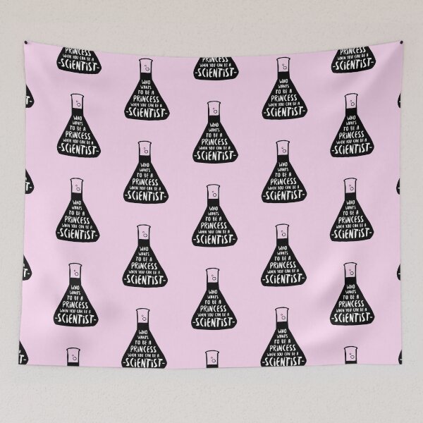Item preview, Who wants to be a princess when you can be a scientist in pink designed and sold by whatafabday.
