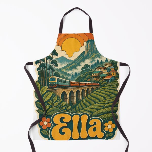 Item preview, Ella Sri Lanka Travel Souvenir - Retro Illustration designed and sold by VisualArtsOasis.