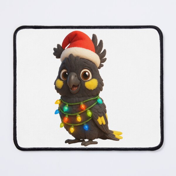 Item preview, Christmas Yellow-Tailed Black Cockatoo designed and sold by Sillytoe.