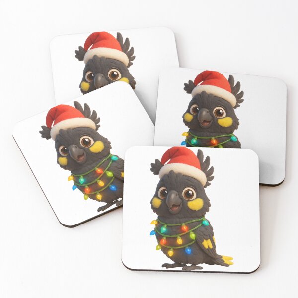 Item preview, Christmas Yellow-Tailed Black Cockatoo designed and sold by Sillytoe.