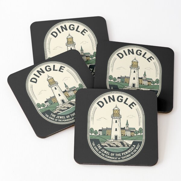 Item preview, Dingle Ireland Vintage Travel Emblem Lighthouse Badge designed and sold by k3rstman1.