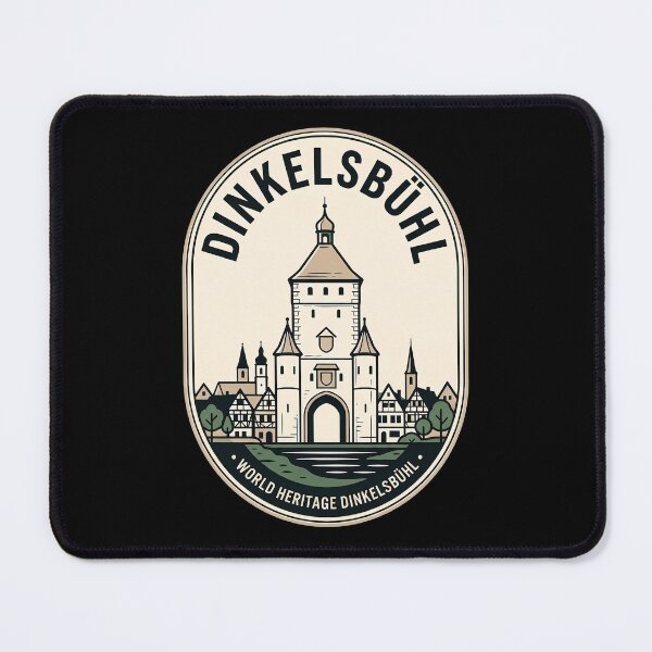 Item preview, Dinkelsbuhl Germany Vintage Travel Emblem Retro Badge designed and sold by k3rstman1.