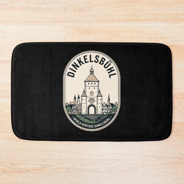 Item preview, Dinkelsbuhl Germany Vintage Travel Emblem Retro Badge designed and sold by k3rstman1.