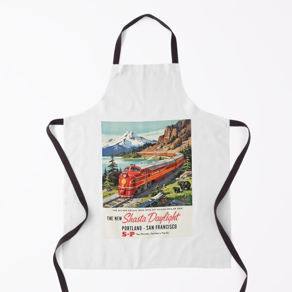 Item preview, Southern Pacific Shasta Daylight Vintage Poster | Retro Train Through the Rockies designed and sold by paulo silveira.