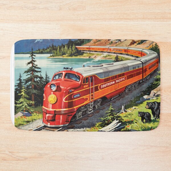 Item preview, Southern Pacific Shasta Daylight Vintage Poster | Retro Train Through the Rockies designed and sold by paulo silveira.