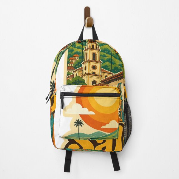 Item preview, Salento Colombia Travel Souvenir - Retro Illustration designed and sold by VisualArtsOasis.