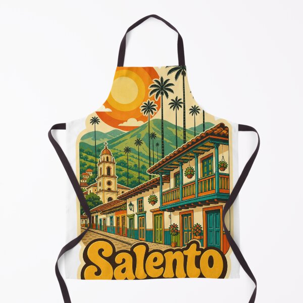 Item preview, Salento Colombia Travel Souvenir - Retro Illustration designed and sold by VisualArtsOasis.