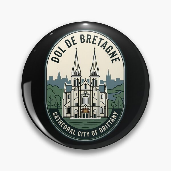 Item preview, Dol De Bretagne Vintage Travel Emblem Brittany Cathedral designed and sold by k3rstman1.