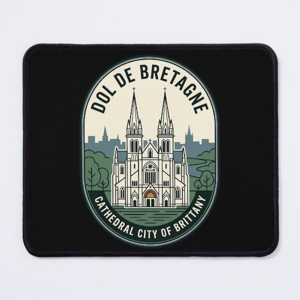 Item preview, Dol De Bretagne Vintage Travel Emblem Brittany Cathedral designed and sold by k3rstman1.