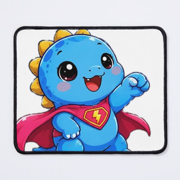 Item preview, Cute Superhero Dinosaur Kawaii Sticker designed and sold by DailyDoodlesBySumbul.