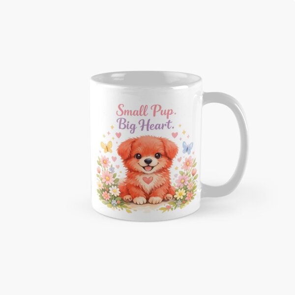 Item preview, Small Pup Big Heart Cute Red Puppy Watercolor | Dog Lover Inspirationa designed and sold by Obinne.