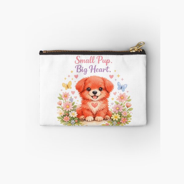 Item preview, Small Pup Big Heart Cute Red Puppy Watercolor | Dog Lover Inspirationa designed and sold by Obinne.