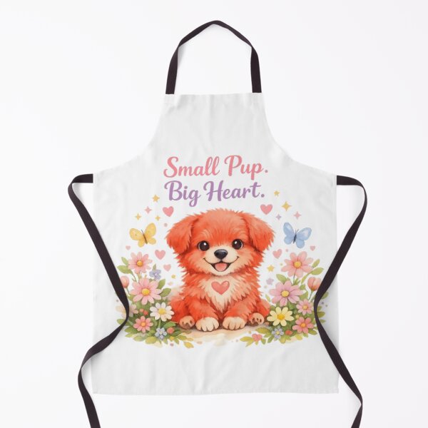 Item preview, Small Pup Big Heart Cute Red Puppy Watercolor | Dog Lover Inspirationa designed and sold by Obinne.