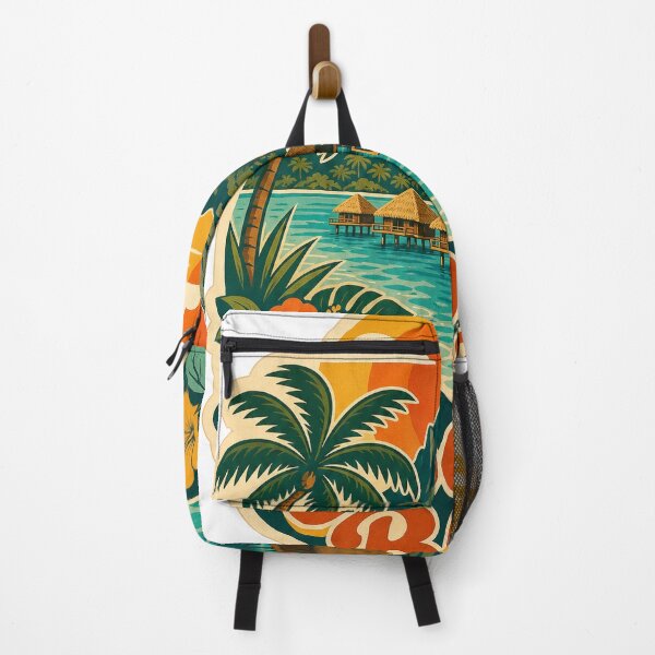 Item preview, Bora Bora French Polynesia Travel Souvenir - Retro Illustration designed and sold by VisualArtsOasis.