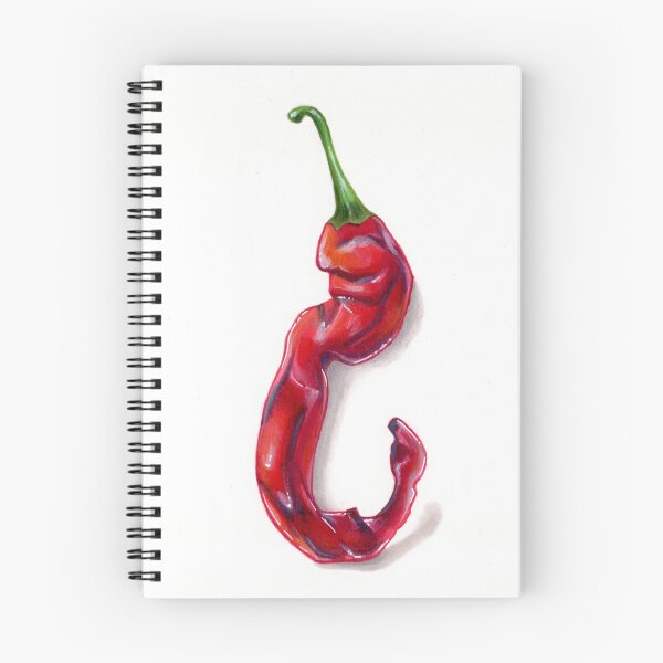 Item preview, Realistic Curved Red Chili Pepper Botanical Illustration designed and sold by S. Amado.