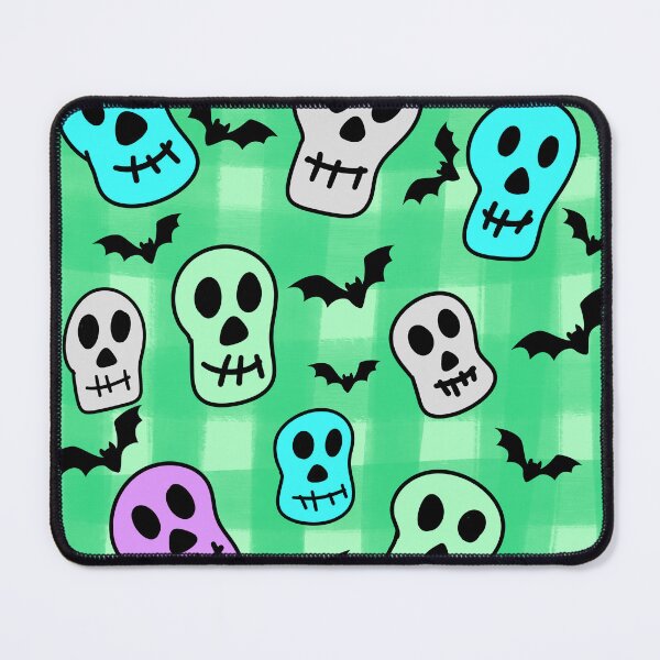 Item preview, Cute Halloween skull and bat pattern designed and sold by BritishDelights.