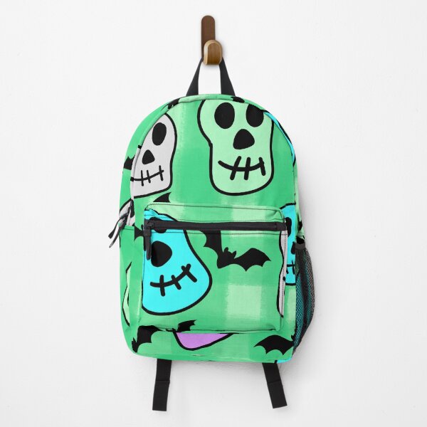 Item preview, Cute Halloween skull and bat pattern designed and sold by BritishDelights.