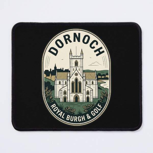 Item preview, Dornoch Scotland Cathedral Vintage Travel Emblem Golf designed and sold by k3rstman1.