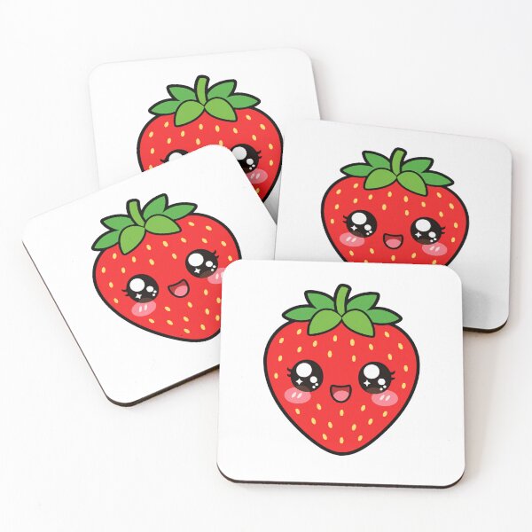 Item preview, Cute Kawaii Strawberry Cute Fruit designed and sold by BoosterShop.