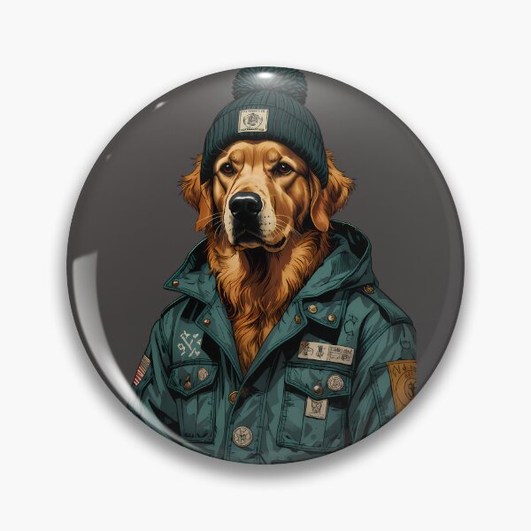 Item preview, Tactical Golden Retriever - Vintage Military Dog Streetwear Art designed and sold by Structure-Blue.