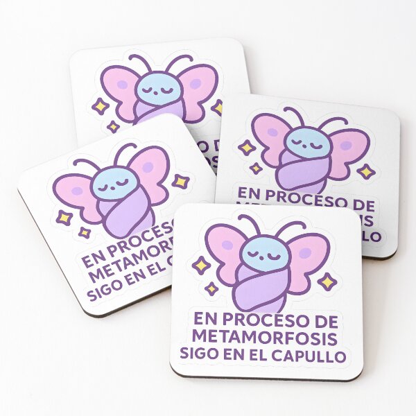 Item preview, Mariposa Metamorfosis Kawaii - Frase Crecimiento Personal y Sanación designed and sold by MildlyCosmic.
