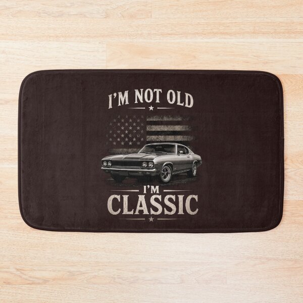 Item preview, I'm Not Old I'm Classic Muscle Car American Flag designed and sold by 519xdesign.