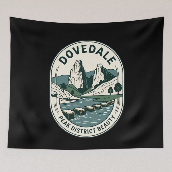 Item preview, Dovedale Peak District Vintage Travel Emblem designed and sold by k3rstman1.