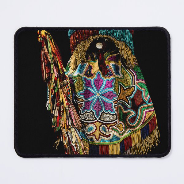 Item preview, Maracatu Rural Warrior - Intricate Brazilian Dotted Illustration designed and sold by AV.