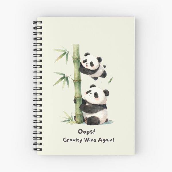 Item preview, Oops! Gravity Wins Again| Cute Panda Humor designed and sold by BCapybara.