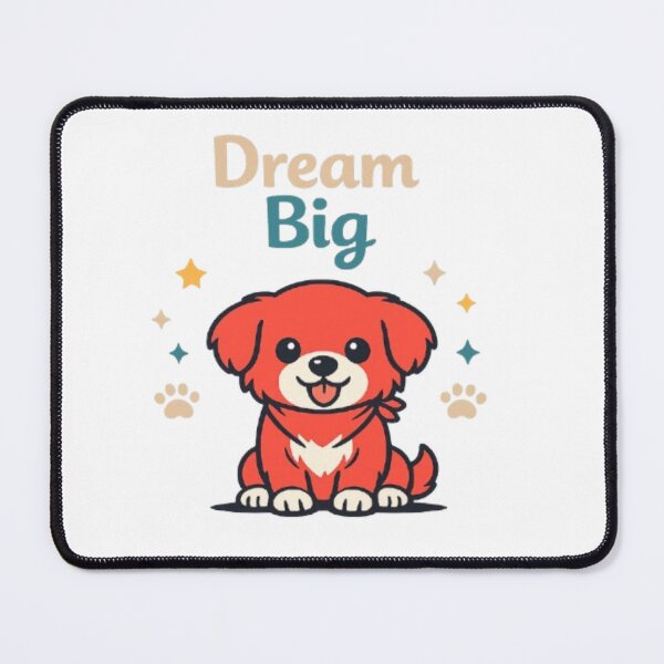 Item preview, Dream Big Minimalist Red Puppy Design | Modern Dog Lover designed and sold by Obinne.