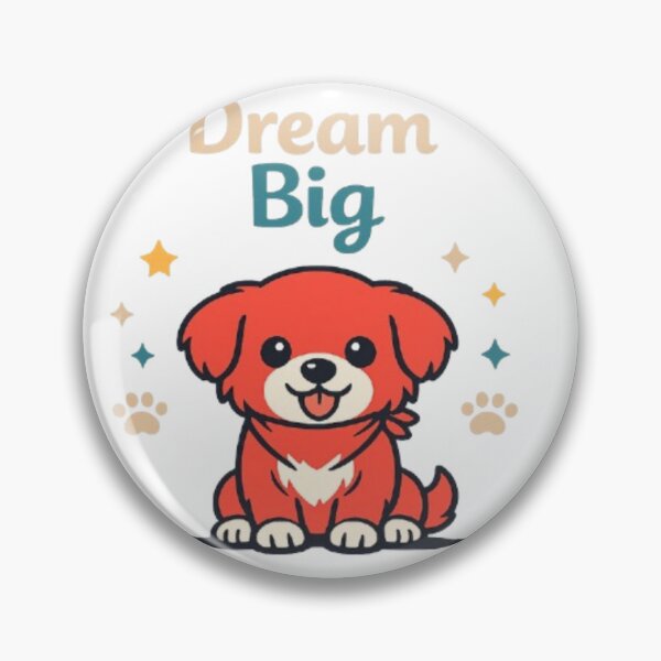 Item preview, Dream Big Minimalist Red Puppy Design | Modern Dog Lover designed and sold by Obinne.