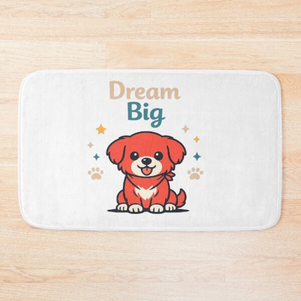 Item preview, Dream Big Minimalist Red Puppy Design | Modern Dog Lover designed and sold by Obinne.