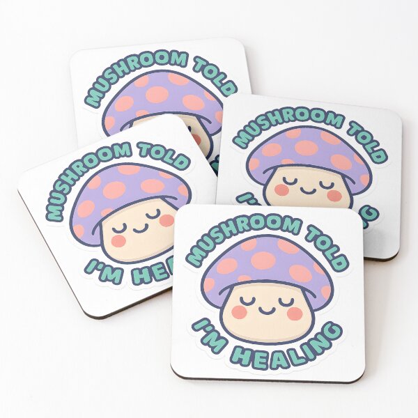 Item preview, Kawaii Mushroom Healing - Spiritual Humor Cottagecore Healing designed and sold by MildlyCosmic.
