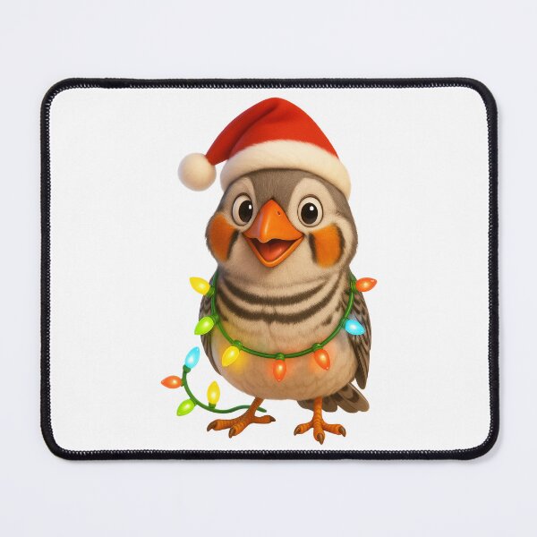 Item preview, Christmas Zebra Finch designed and sold by Sillytoe.