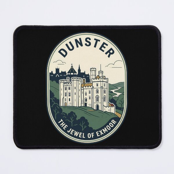 Item preview, Dunster Castle Somerset England Vintage Travel Emblem designed and sold by k3rstman1.