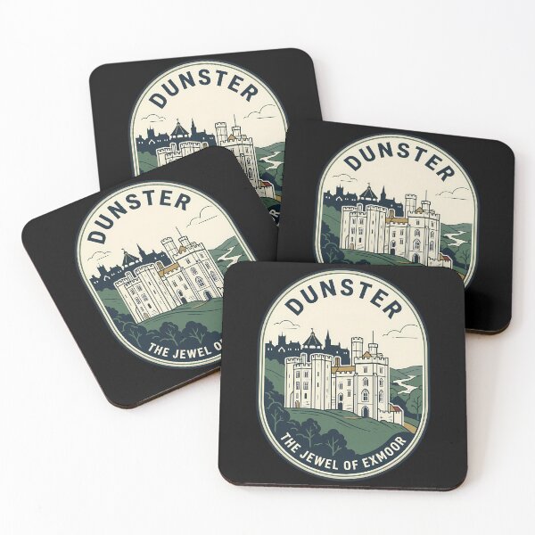 Item preview, Dunster Castle Somerset England Vintage Travel Emblem designed and sold by k3rstman1.