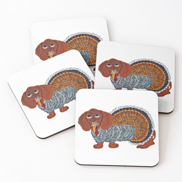 Item preview, Dachshund Thanksgiving Turkey designed and sold by Squirreldumplings.