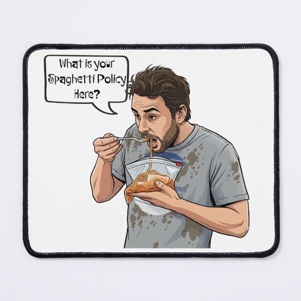 Item preview, What Is Your Spaghetti Policy Here - Charlie Kelly Art designed and sold by Deviant Logic Design.