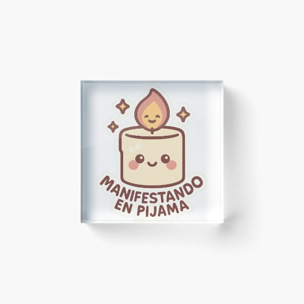 Item preview, Kawaii Manifestation Candle - Manifesting in Pajamas Spiritual Humor designed and sold by MildlyCosmic.