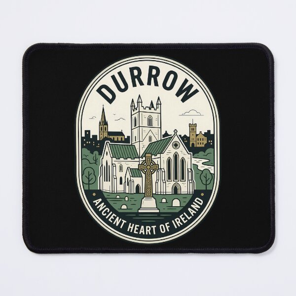 Item preview, Durrow Ireland Ancient Heart Vintage Travel Emblem designed and sold by k3rstman1.