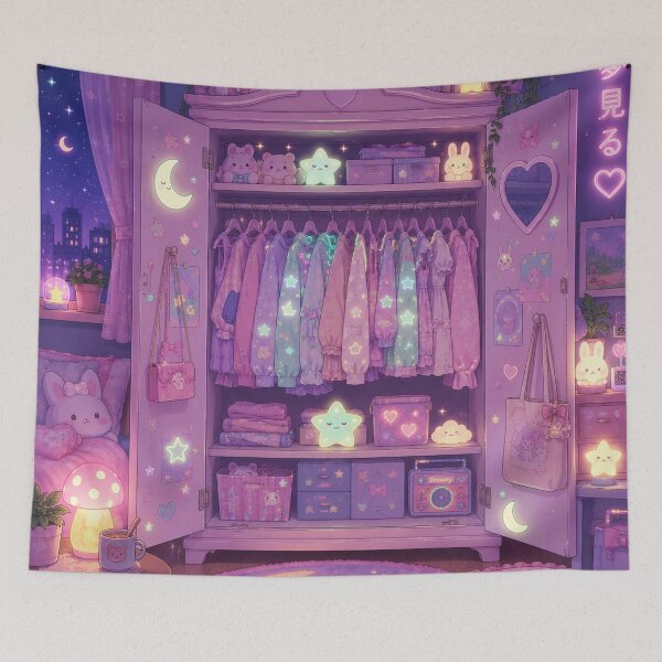 Item preview, Magical Nighttime Pastel Room designed and sold by EsenciaZen.