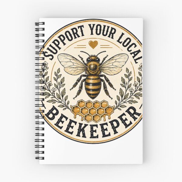 Item preview, Support Your Local Beekeeper Vintage Bee Badge Nature Lover Shirt designed and sold by Masloshop.