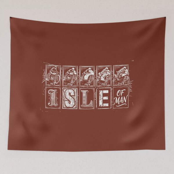 Item preview, Isle of Man TT History Evolution Vintage Motorcycle Art designed and sold by KiwiRider.